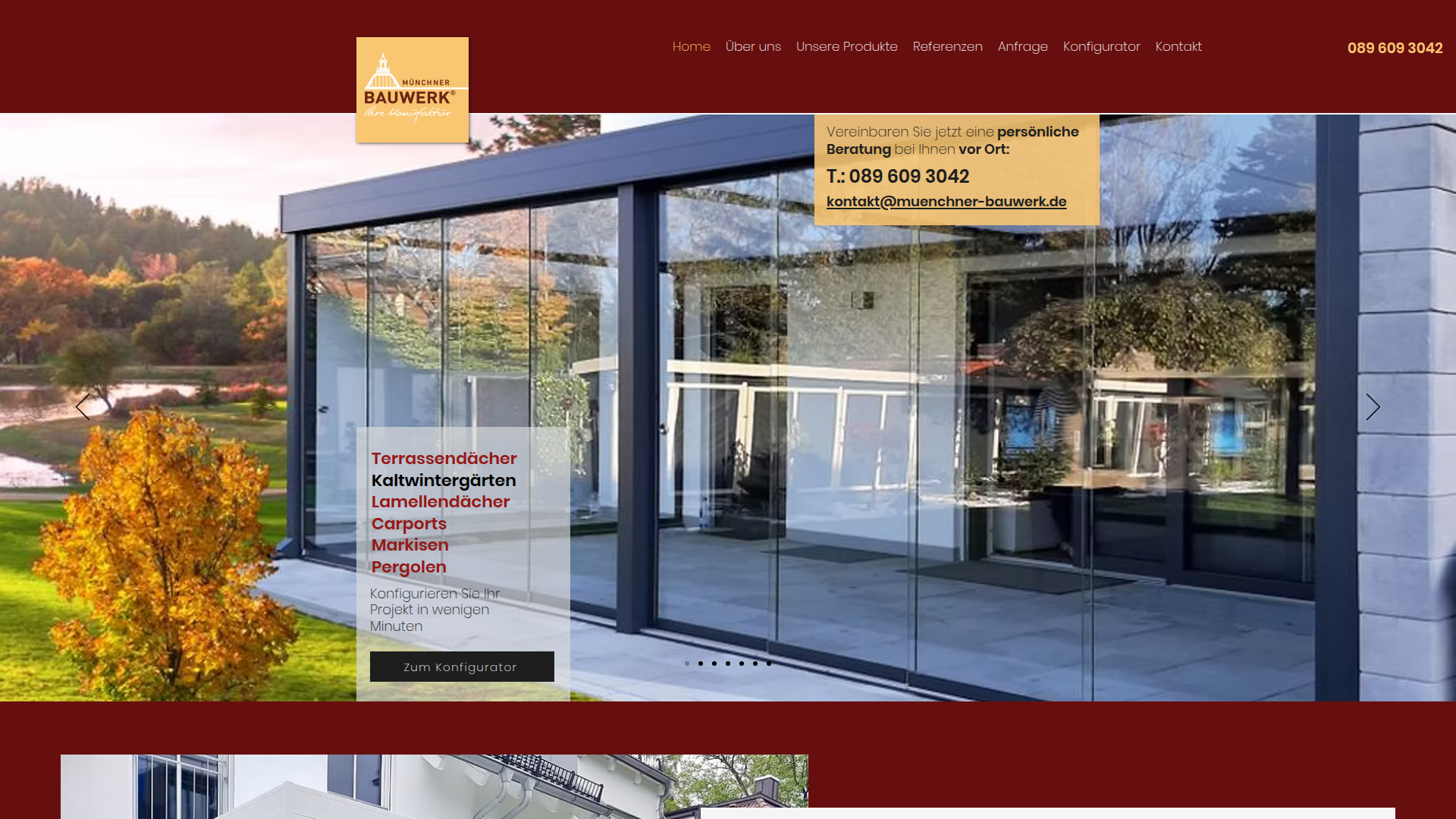 Münchner Bauwerk - Webdesign & Entwicklung Projekt von München ONLINEagentur